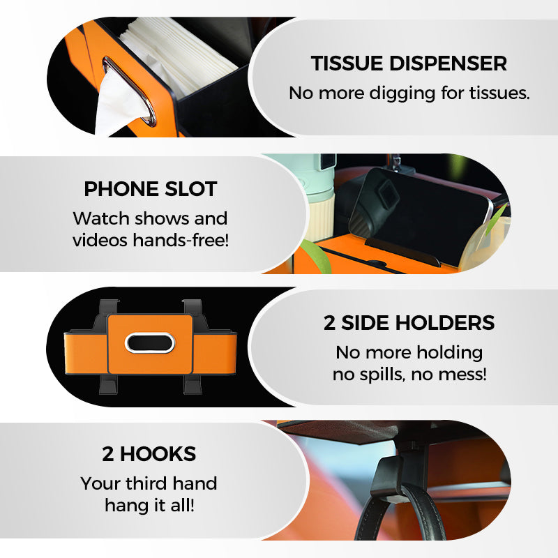 🚗 Multifunctional Car Seat Back Organizer – Waterproof Storage Bag for Travel & Everyday Use